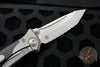Microtech Socom Bravo PROTOTYPE Tanto Edge Full Serrated Bead Blast Finish Titanium Handle with Carbon Fiber Scales Bronze Pivot Collar 261-9 CTFI PR