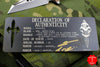 Marfione Custom Warhound Folder Copper Top Handle LSCF Inlay Mirror Blade Copper Hardware 391-MCK HP CULSCF