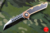 Marfione Custom Warhound Folder Copper Top Handle LSCF Inlay Mirror Blade Copper Hardware 391-MCK HP CULSCF