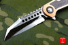 Marfione Custom Warhound Folder Copper Top Handle LSCF Inlay Mirror Blade Copper Hardware 391-MCK HP CULSCF