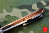 Marfione Custom Warhound Folder Copper Top Handle LSCF Inlay Mirror Blade Copper Hardware 391-MCK HP CULSCF