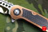 Marfione Custom Warhound Folder Copper Top Handle LSCF Inlay Mirror Blade Copper Hardware 391-MCK HP CULSCF