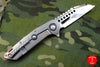 Marfione Custom Warhound Folder Copper Top Handle LSCF Inlay Mirror Blade Copper Hardware 391-MCK HP CULSCF