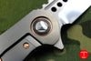 Marfione Custom Warhound Folder Satin Titanium Handles Copper trimmed Lightning Strike Carbon Fiber Inlay Cu Backspacer & Hardware 391-MCK HP LSCFCU