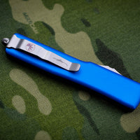 Microtech UTX-70 Blue Hellhound (OTF) Stonewash Blade 419-10 BLS