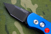 Protech Runt Blue Body Black Tanto Edge Blade Out The Side (OTS) Auto Knife 5415-BLUE