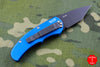 Protech Runt Blue Body Black Tanto Edge Blade Out The Side (OTS) Auto Knife 5415-BLUE