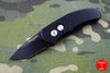 Protech Runt Black Body Black Tanto Edge Blade Out The Side (OTS) Auto Knife 5415