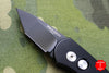 Protech Runt Black Body Black Tanto Edge Blade Out The Side (OTS) Auto Knife 5415