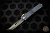 Troodon Hellhound Black Handle Damascus Blade With Bronze Hardware 619-16