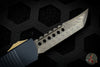 Troodon Hellhound Black Handle Damascus Blade With Bronze Hardware 619-16