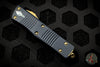 Troodon Hellhound Black Handle Damascus Blade With Bronze Hardware 619-16