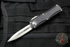 Microtech Hera OTF Knife- Double Edge- Black Handle- Stonewash Blade 702-10