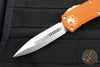 Microtech Hera OTF Knife- Double Edge- Orange Handle- Stonewash Blade 702-10 OR