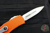 Microtech Hera OTF Knife- Double Edge- Orange Handle- Stonewash Blade 702-10 OR