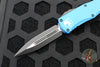 Microtech Hera- Double Edge- Blue Handle With Black Plain Edge Blade 702-1 BL