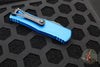 Microtech Hera- Double Edge- Blue Handle With Black Plain Edge Blade 702-1 BL