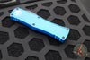 Microtech Hera- Double Edge- Blue Handle With Black Plain Edge Blade 702-1 BL
