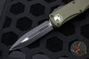 Microtech Hera- Double Edge- OD Green Handle With Black Plain Edge Blade 702-1 OD