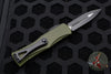 Microtech Hera- Double Edge- OD Green Handle With Black Plain Edge Blade 702-1 OD