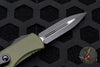 Microtech Hera- Double Edge- OD Green Handle With Black Plain Edge Blade 702-1 OD