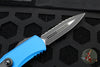 Microtech Hera- Double Edge- Blue Handle With Black Full Serrated Edge Blade 702-3 BL