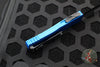 Microtech Hera- Double Edge- Blue Handle With Black Full Serrated Edge Blade 702-3 BL