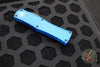 Microtech Hera- Double Edge- Blue Handle With Black Full Serrated Edge Blade 702-3 BL