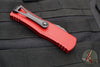Microtech Hera- Double Edge- Red Handle With Black Full Serrated Edge Blade 702-3 RD