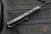 Microtech Hera OTF Knife- Frag Handle- Double Edge- Black Handle- Black Full Serrated Blade 702-3 TFRS