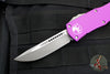 Microtech Hera OTF Knife- Single Edge- Violet Handle- Apocalyptic Standard 703-10 APVI
