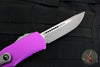 Microtech Hera OTF Knife- Single Edge- Violet Handle- Apocalyptic Standard 703-10 APVI