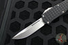 Microtech Hera OTF Knife- Frag- Single Edge- Black Frag Handle- Stonewash Plain Edge 703-10 FRS