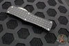 Microtech Hera OTF Knife- Frag- Single Edge- Black Frag Handle- Stonewash Plain Edge 703-10 FRS