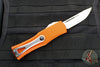 Microtech Hera OTF Knife- Single Edge- Orange Handle- Stonewash Standard 703-10 OR
