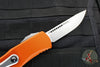Microtech Hera OTF Knife- Single Edge- Orange Handle- Stonewash Standard 703-10 OR