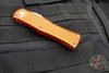 Microtech Hera OTF Knife- Single Edge- Orange Handle- Stonewash Standard 703-10 OR