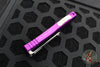 Microtech Hera OTF Knife- Single Edge- Violet Handle- Stonewash Standard 703-10 VI