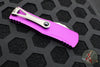 Microtech Hera OTF Knife- Single Edge- Violet Handle- Stonewash Standard 703-10 VI