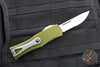 Microtech Hera OTF Knife- Single Edge- OD Green Handle- Stonewash Part Serrated 703-11 OD