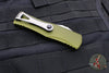 Microtech Hera OTF Knife- Single Edge- OD Green Handle- Stonewash Part Serrated 703-11 OD