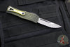 Microtech Hera OTF Knife- Frag- Single Edge- Grenade Green Frag Handle- Apocalyptic Full Serrated Edge 703-12 APFRGS
