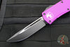 Microtech Hera OTF Knife- Single Edge- Violet Handle- Black Standard 703-1 VI