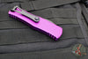 Microtech Hera OTF Knife- Single Edge- Violet Handle- Black Standard 703-1 VI