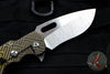 Attn2Detail Mercantile- Mark I Large Custom Folder Milled Pattern Ti Handle Satin Recurve Blade