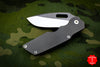Attn2Detail Mercantile- Mark I Medium Custom Folder Stonewash Ti Handle Recurve Blade SN 05