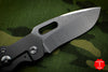Attn2Detail Mercantile- Mark I Medium Custom Folder Stonewash Ti Handle Recurve Blade SN 05