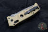 Benchmade Adamas Auto-Desert Tan Body- Gray Part Serrated Drop Point 2750SGY-3