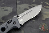 Benchmade Adamas- Gray Part Serrated Drop Point- Black G-10 Scales 275SGY-1