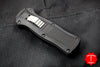 Benchmade Mini Infidel OTF Auto Knife- Double Edge- Black Handle- Satin Plain Edge 3350